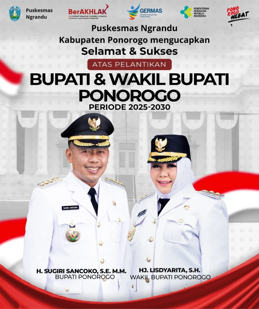 Pelantikan H. SUGIRI SANCOKO, SE, MM - HJ. LISDYARITA, SH